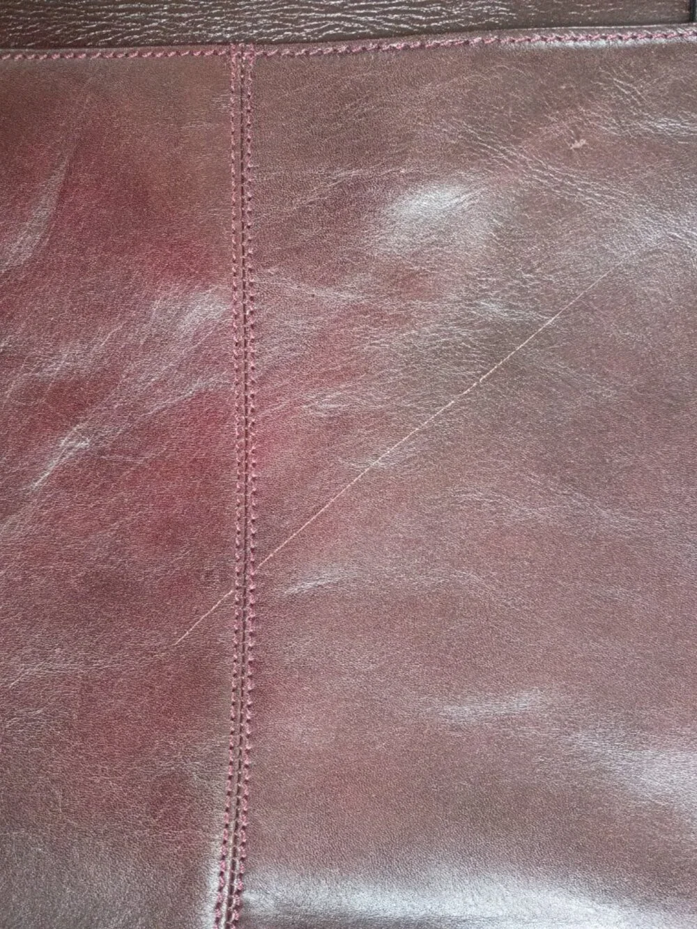 Vintage Giorgio Bernini Reddish-Brown Leather Briefcase Attache Bag Portfolio